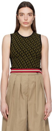 Dries Van Noten Black Jacquard Vest