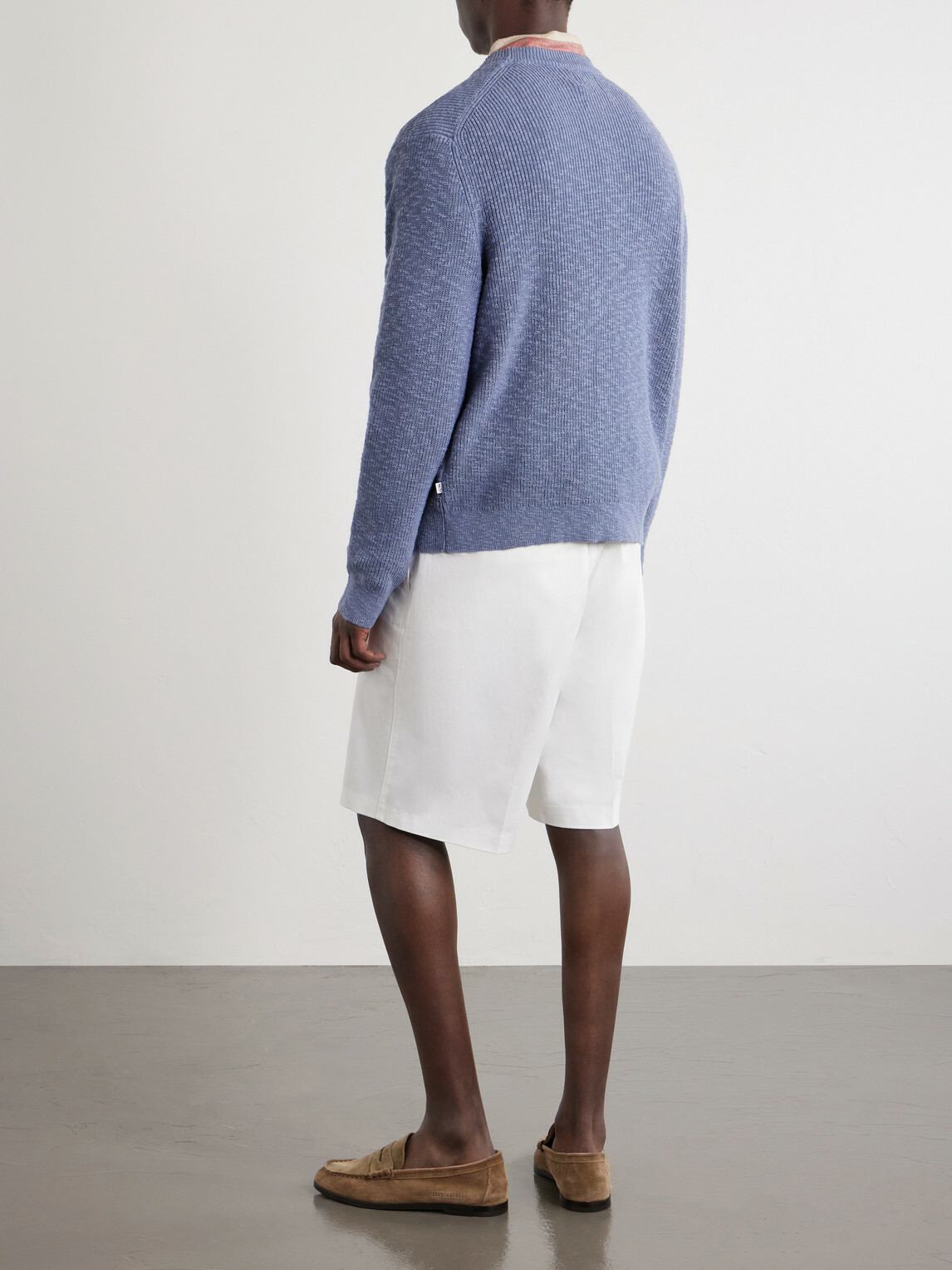 NN07 - Russell Crew 60028 Cotton Sweater - Blue