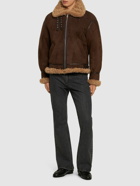 BALLY Suede Shearling Jacket
