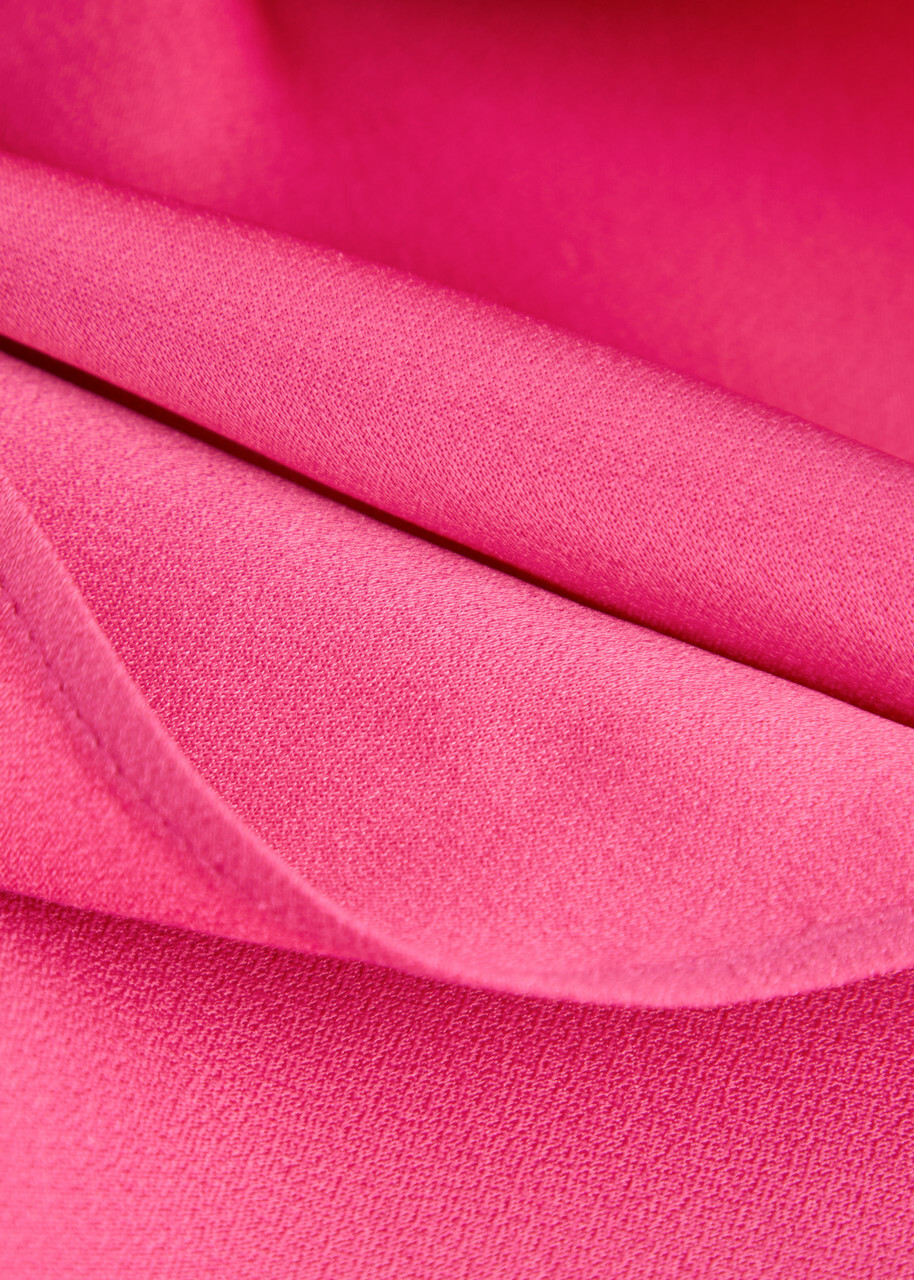 Taller Marmo Babe Fringed Crepe Scarf - Pink - One Size