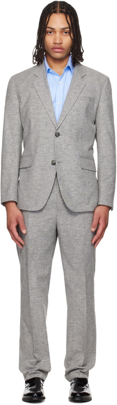 Photo: Hugo Gray Two-Piece Modern-Fit Sharkskin Suit