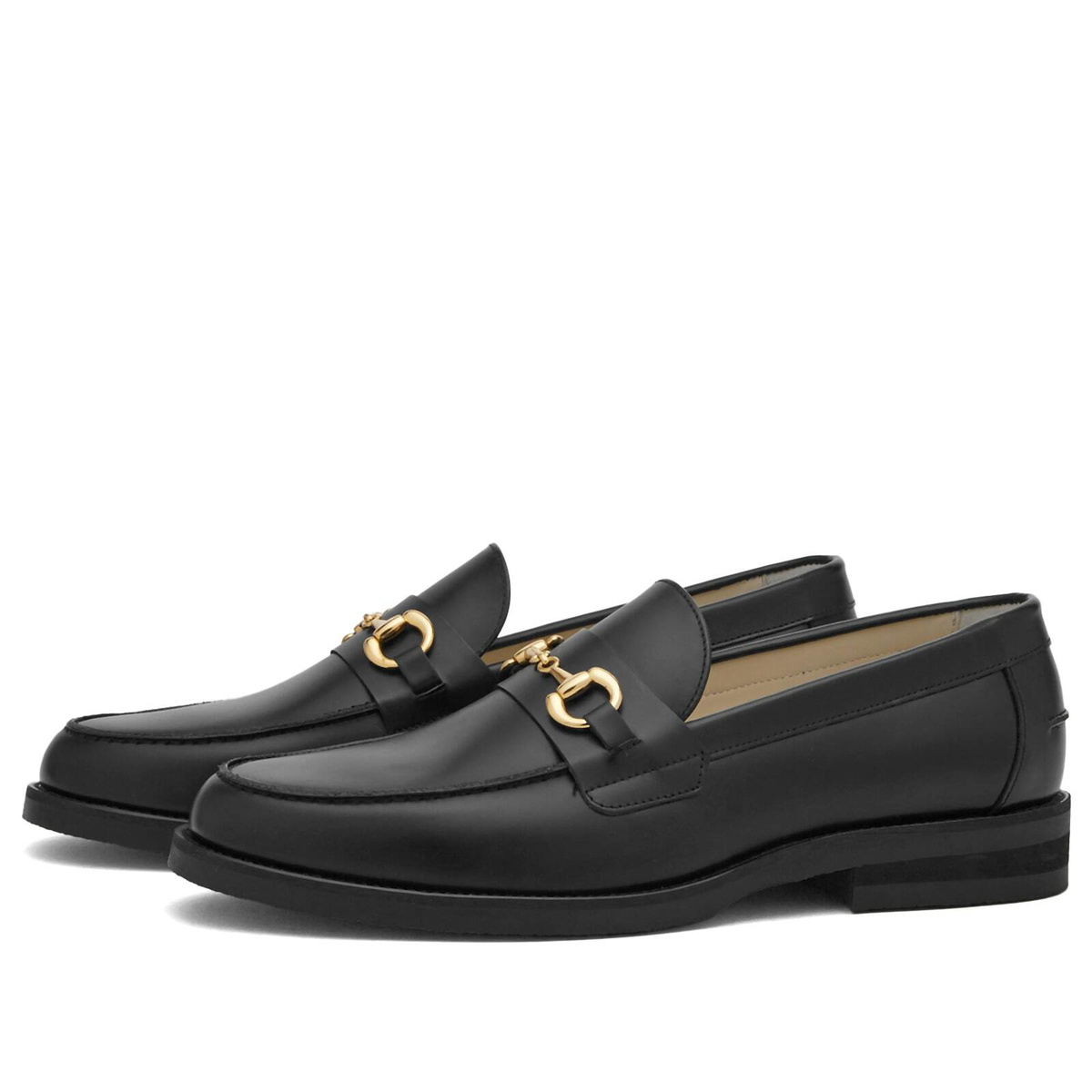 T.B. Phelps Horse Bit Black Waxy Leather Men’s Driver Moccasin main image 0