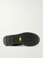 Visvim - FKT Runner Leather and Suede-Trimmed Shell Sneakers - Black