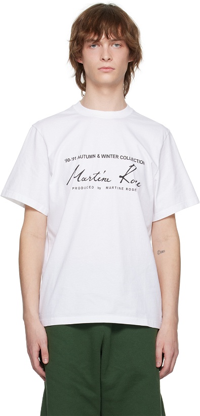 Photo: Martine Rose White Printed T-Shirt
