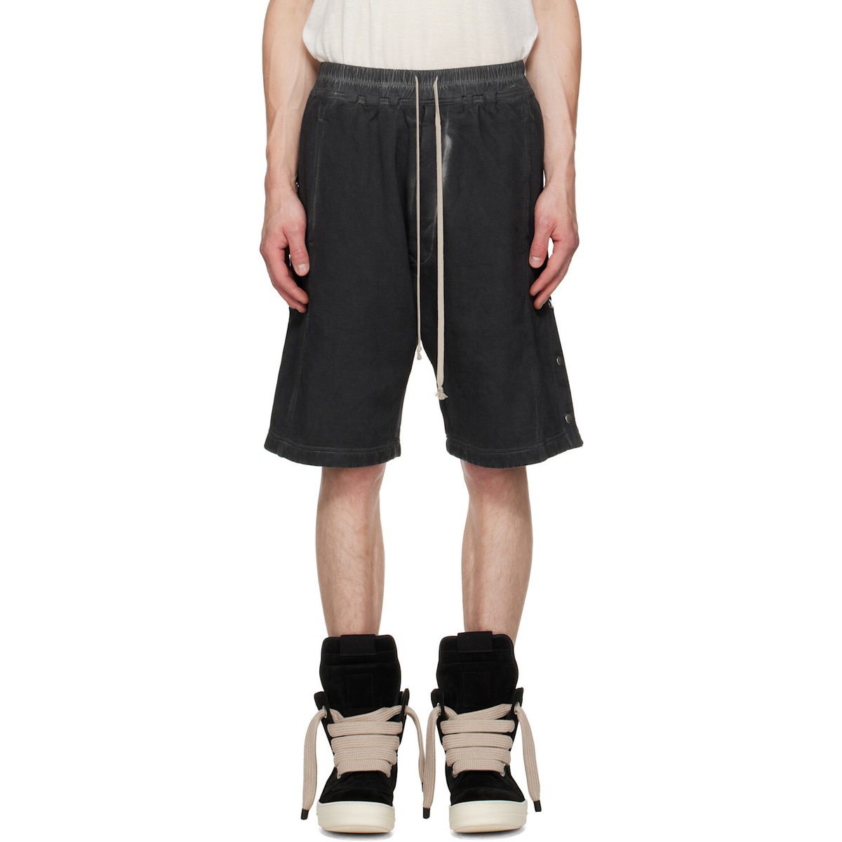 Rick Owens DRKSHDW Black Tower Pusher Shorts