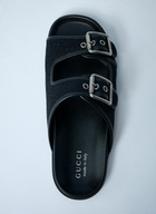 Gucci GG Slide Sandals With Buckles