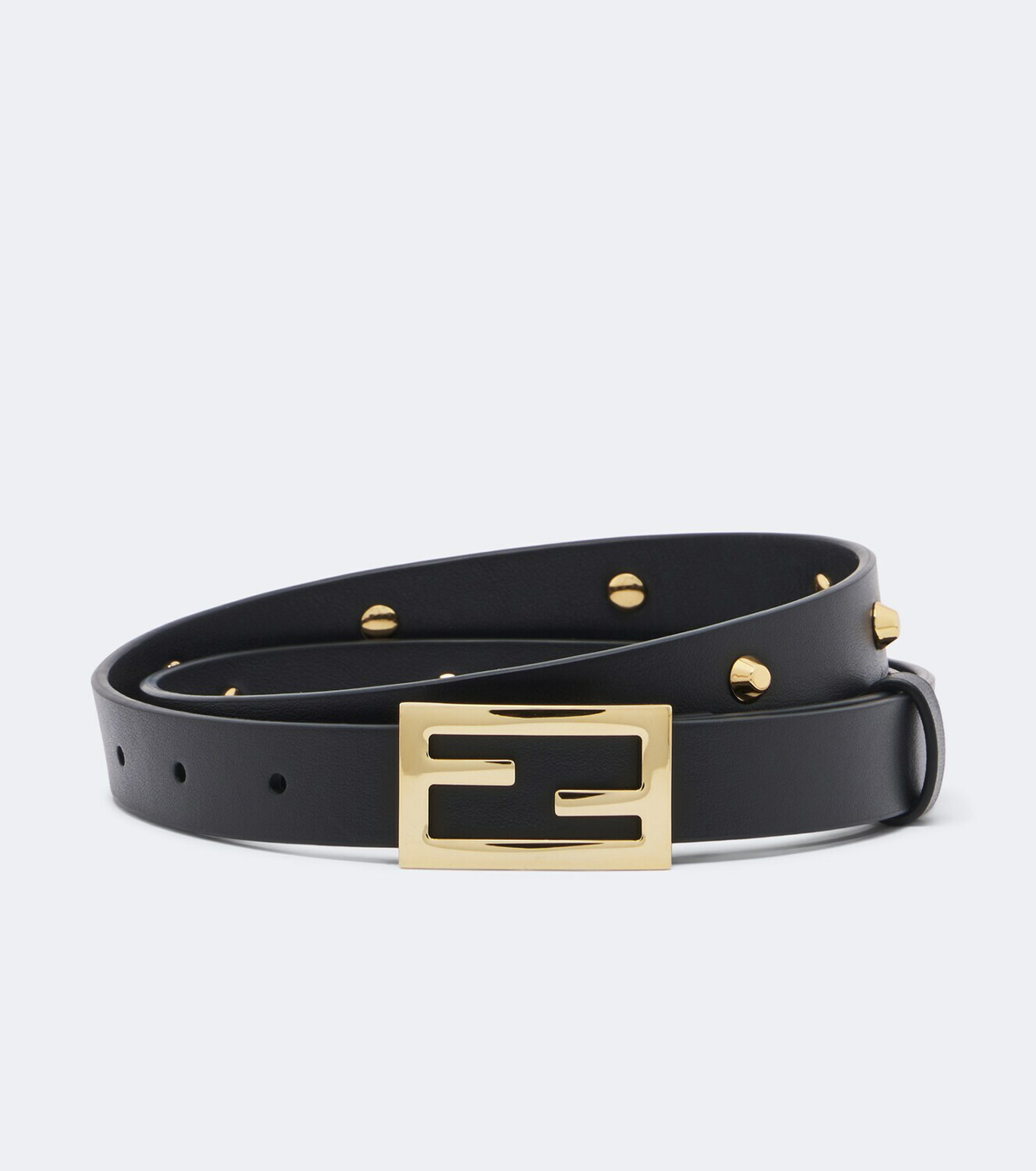 Fendi FF studded leather belt