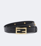 Fendi FF studded leather belt