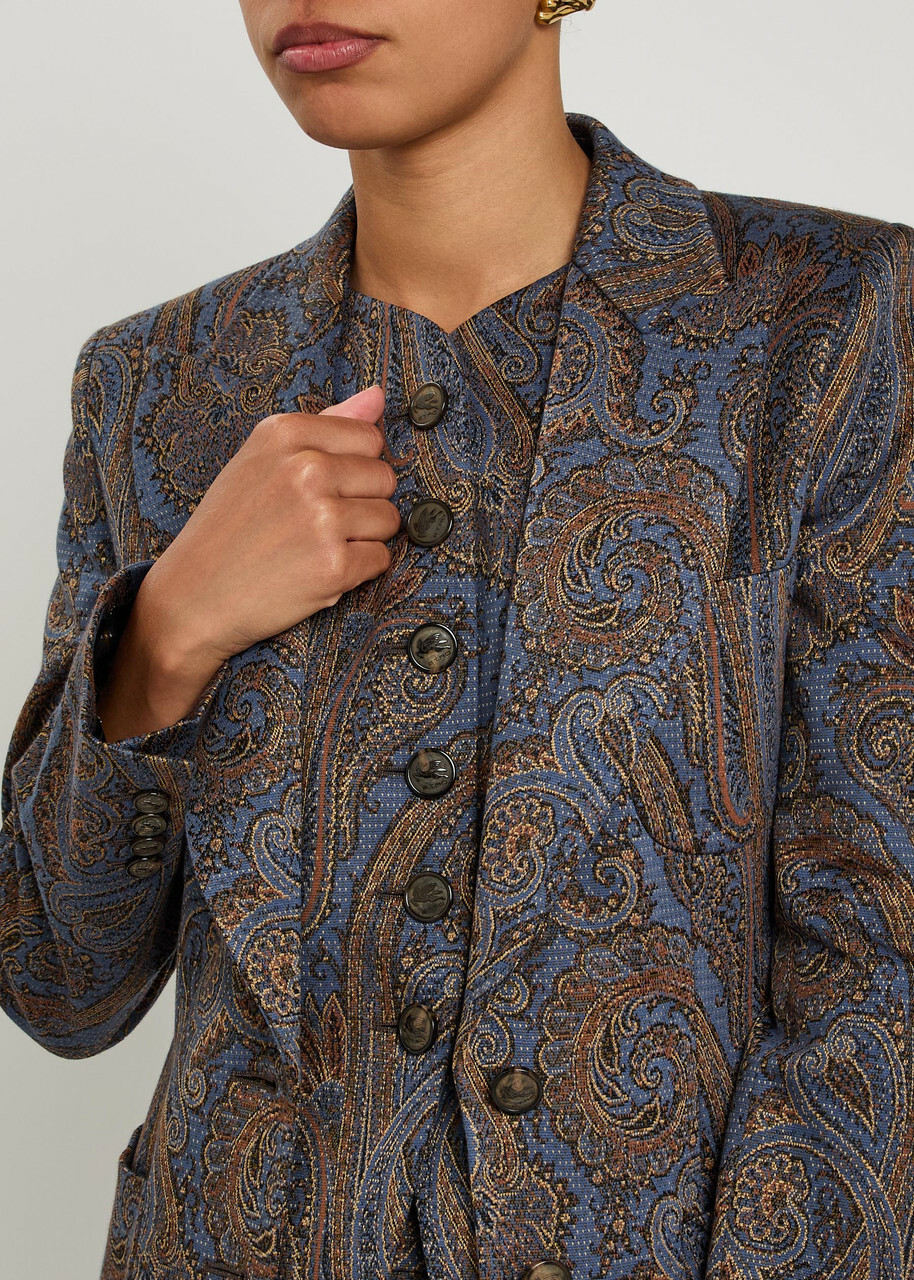 Etro Paisley-jacquard Blazer Multicoloured