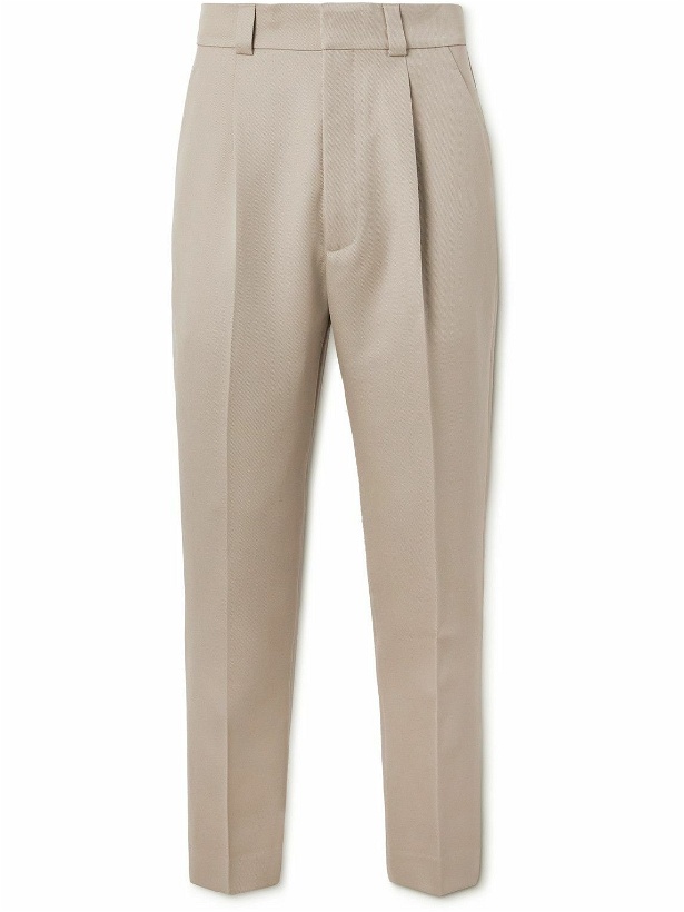 Photo: Fear of God - Eternal Slim-Fit Pleated Cavalry Wool-Twill Suit Trousers - Neutrals