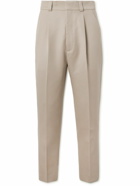 Fear of God - Eternal Slim-Fit Pleated Cavalry Wool-Twill Suit Trousers - Neutrals