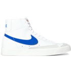 Nike - Blazer Mid '77 Vintage Suede-Trimmed Leather Sneakers - White