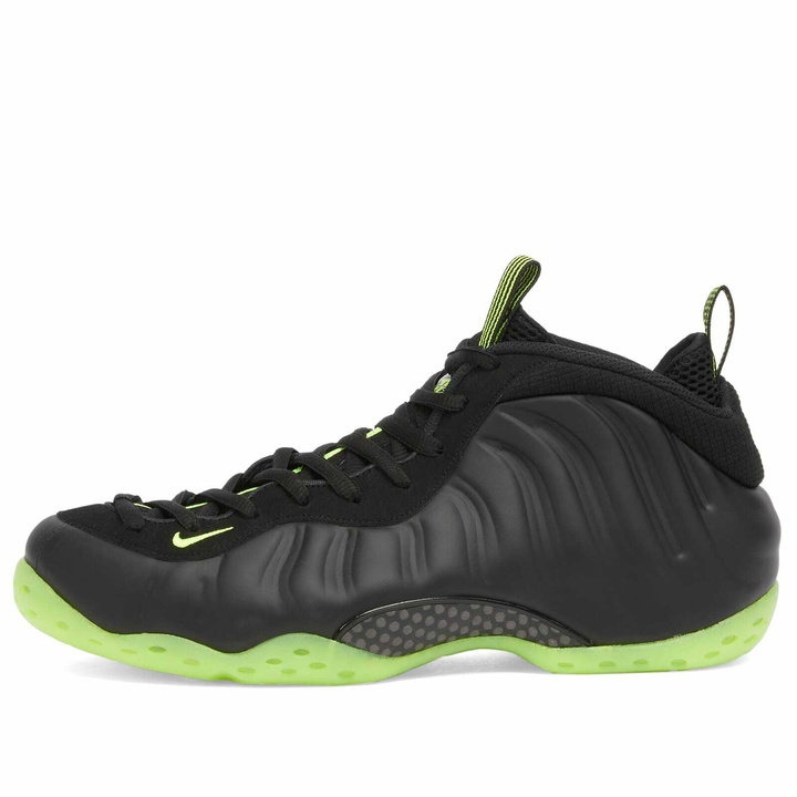 Photo: Nike Men's Air Foamposite One Sneaker in Black/Volt
