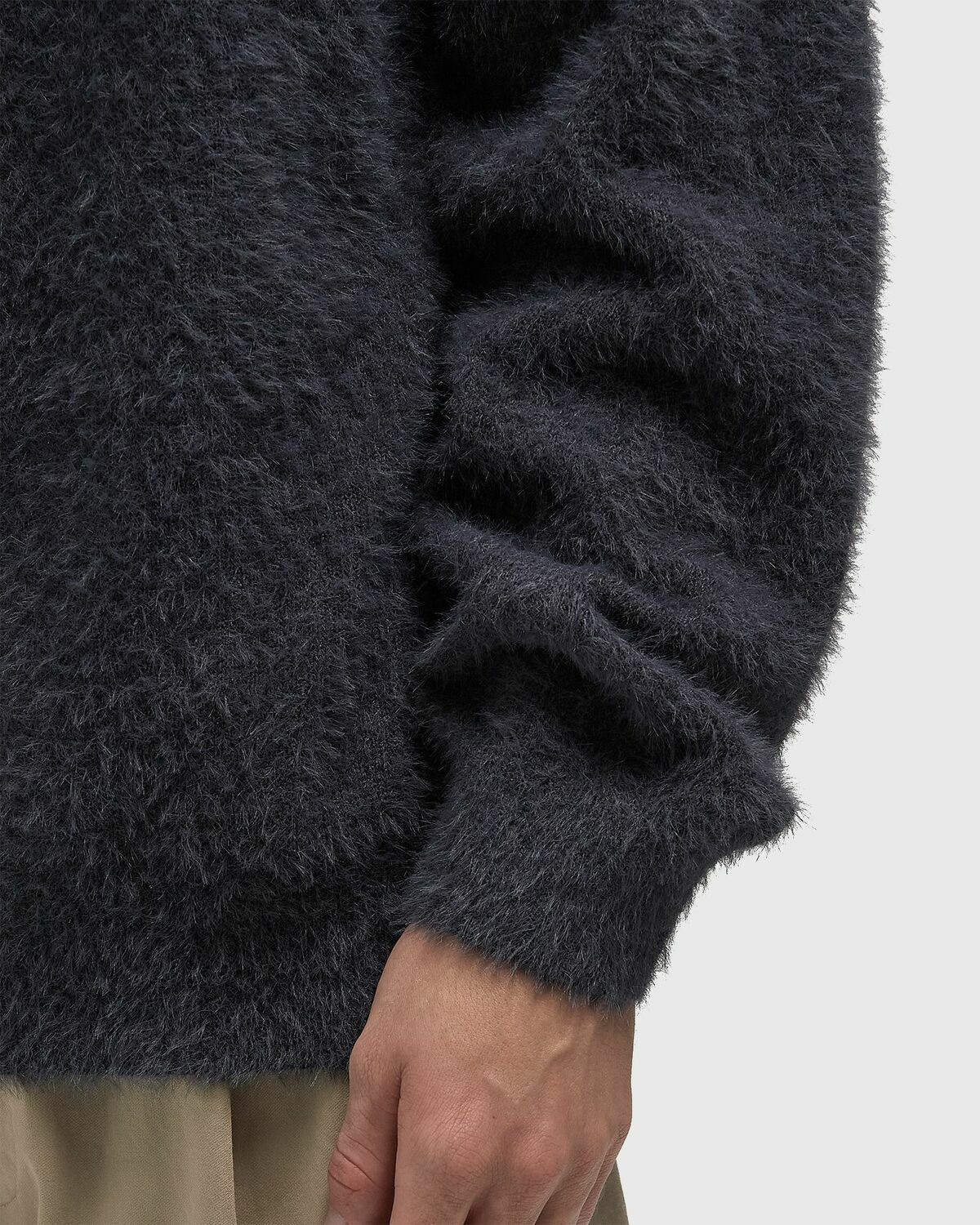 Thisisneverthat SCT-Logo Shaggy Knit Polo Grey Men