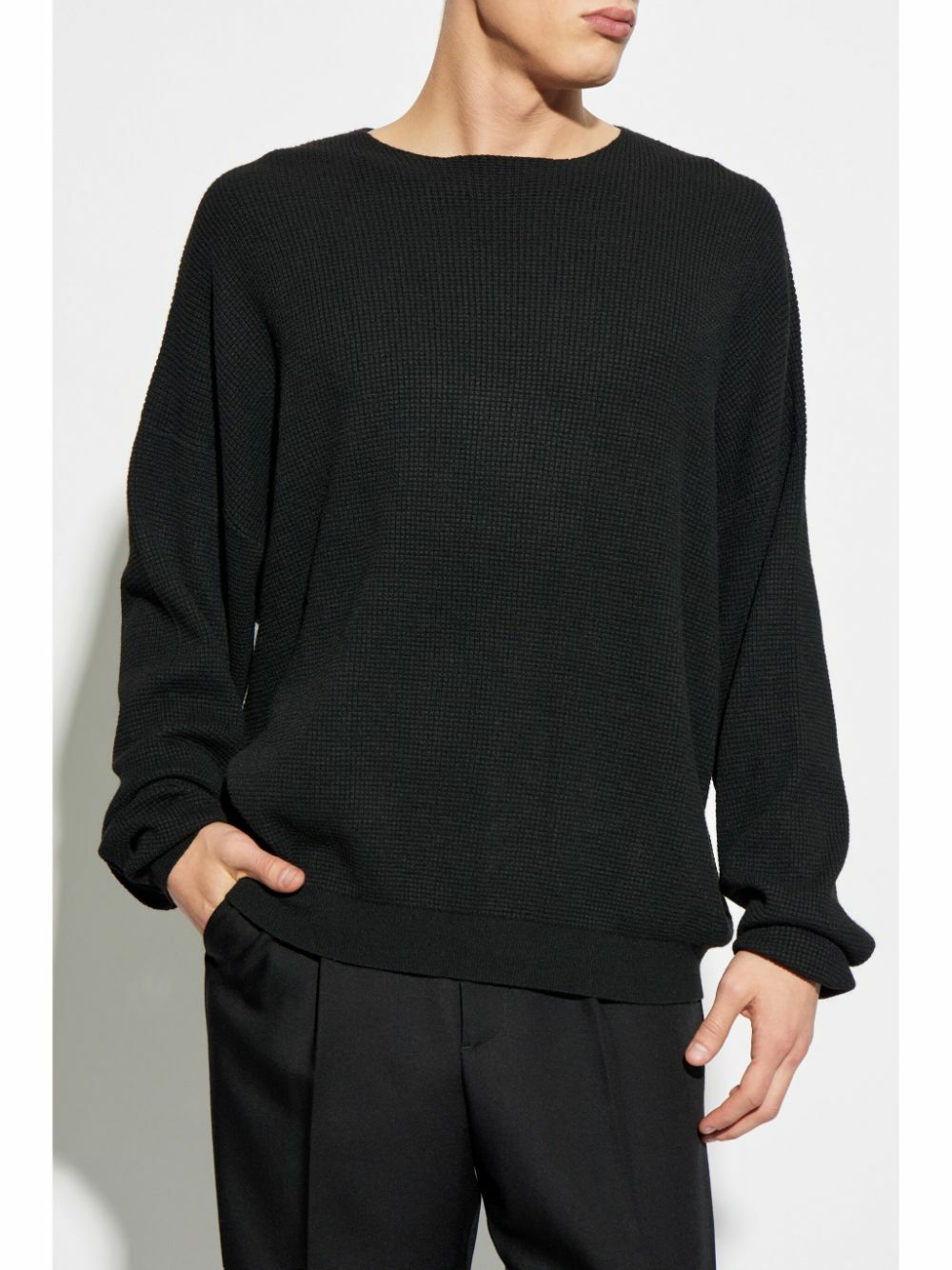 ESSENTIALS - Honeycomb Knitted Sweater