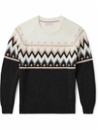Brunello Cucinelli - Fair Isle Cashmere Sweater - Black