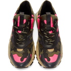 Valentino Khaki and Black Valentino Garavani Camo Bounce Sneakers