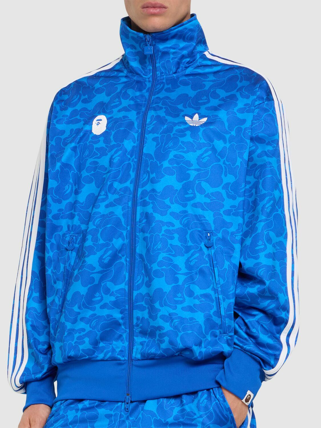 adidas X Bape Firebird Tracktop (Blue) | END. Launches