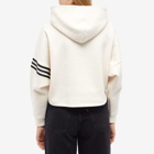 Adidas Women's Neu Classic Cropped Hoody in Wonder White