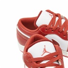Air Jordan Men's 1 Low SE Sneakers in White/Dune Red/Vachetta Tan