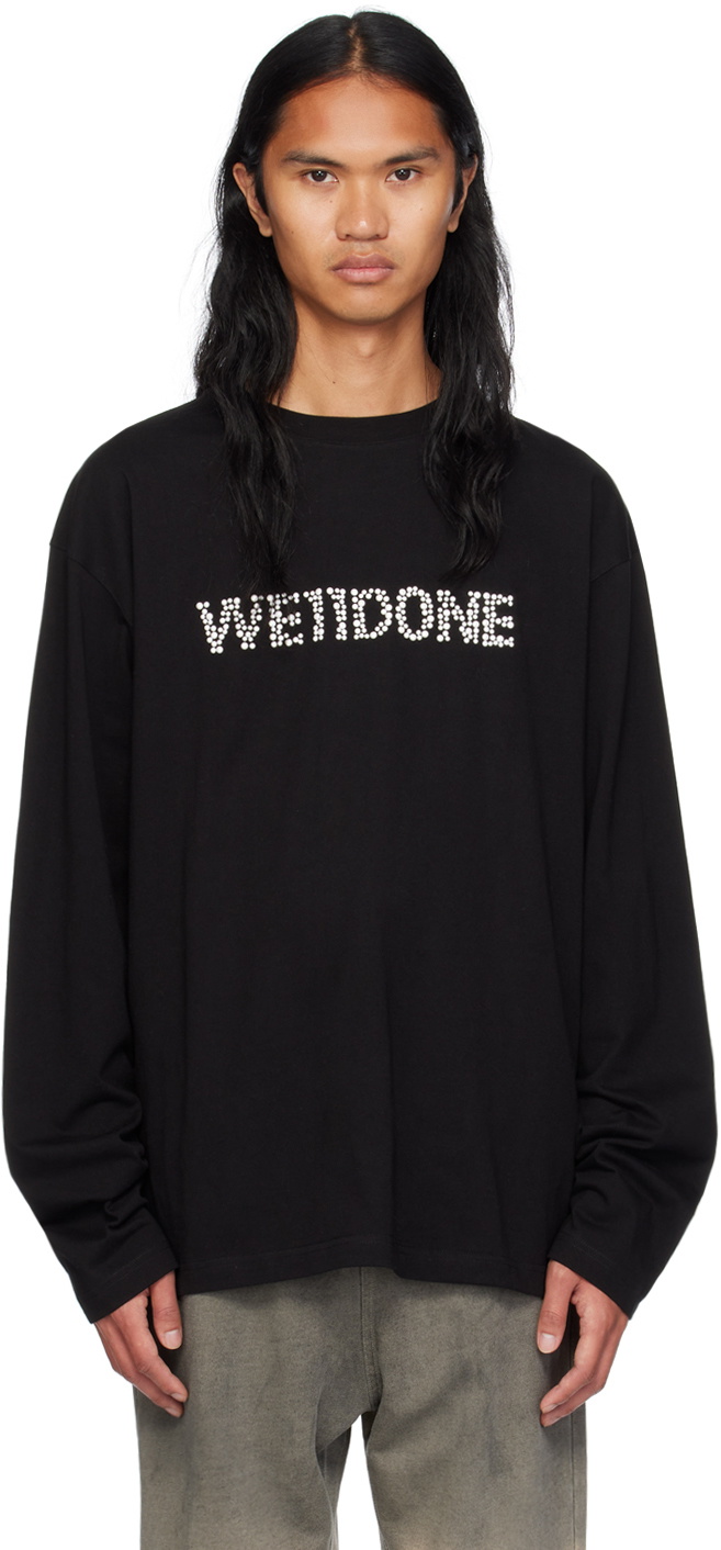 we11done Printed Long Sleeve T-Shirt - Pink | Garmentory
