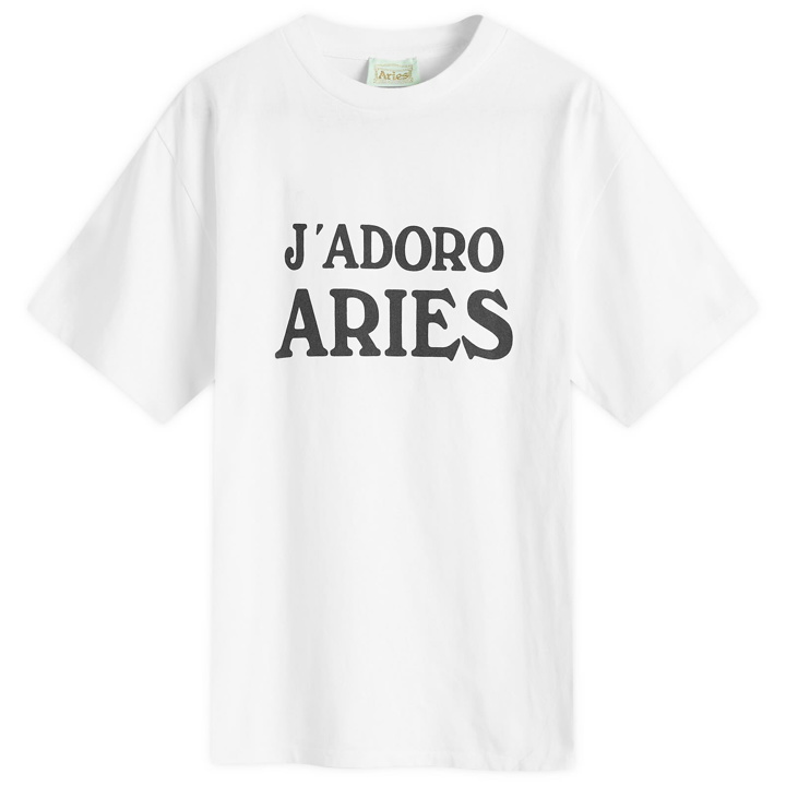 Photo: Aries Men's J'adore T-Shirt in White