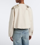 Veronica Beard Emeren embroidered cotton jacket