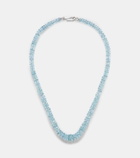 Ileana Makri 18k white gold necklace with aquamarines