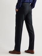 Rubinacci - Genny Slim-Fit Tapered Wool-Flannel Trousers - Blue