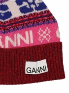 GANNI - Graphic Wool Blend Beanie