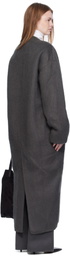 Arch The Gray Wool High-Neck Slim Coat