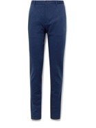 Incotex - Slim-Fit Double-Faced Cotton-Blend Trousers - Blue
