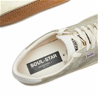 Golden Goose Men's Soul Star Suede Sneakers in Taupe/Milk