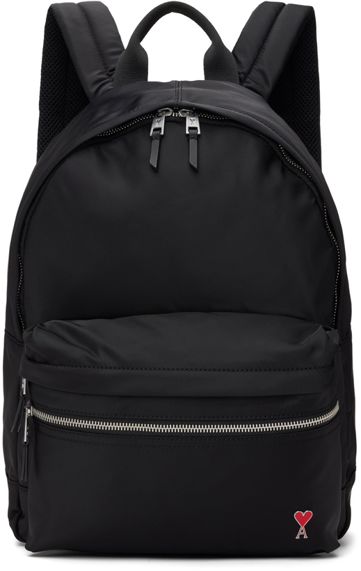 Photo: AMI Paris Black Ami de Cœur Backpack