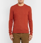 Incotex - Brushed Virgin Wool Sweater - Men - Orange