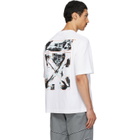 Off-White White Rubbed Paint Arrow Skate T-shirt