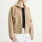 Auralee Women's Suede Blouson in Taupe