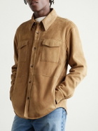 The Row - Bento Panelled Shearling Shirt Jacket - Neutrals