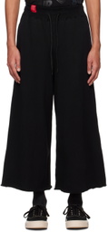FUMITO GANRYU Black Reverse Baggy Sweatpants
