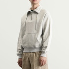 AMI Paris Men's ADC Zip Up Sweatshirt in Gris Chine Clair