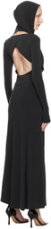 HYEIN SEO Black Hooded Maxi Dress