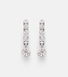 Anita Ko Melrose 18kt white gold huggie earrings with diamonds