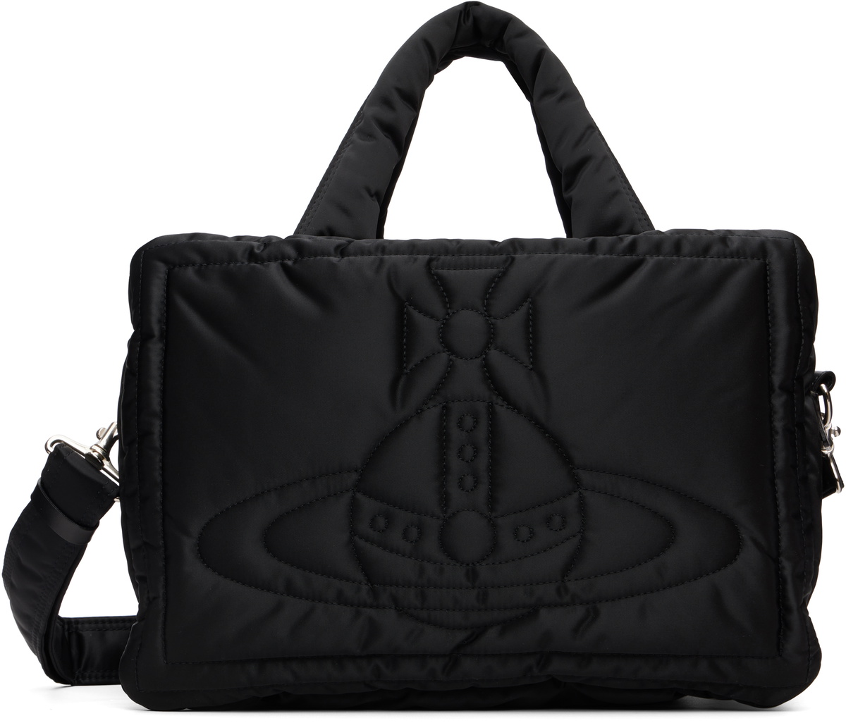Vivienne Westwood Black Margaret Medium Tote Vivienne Westwood