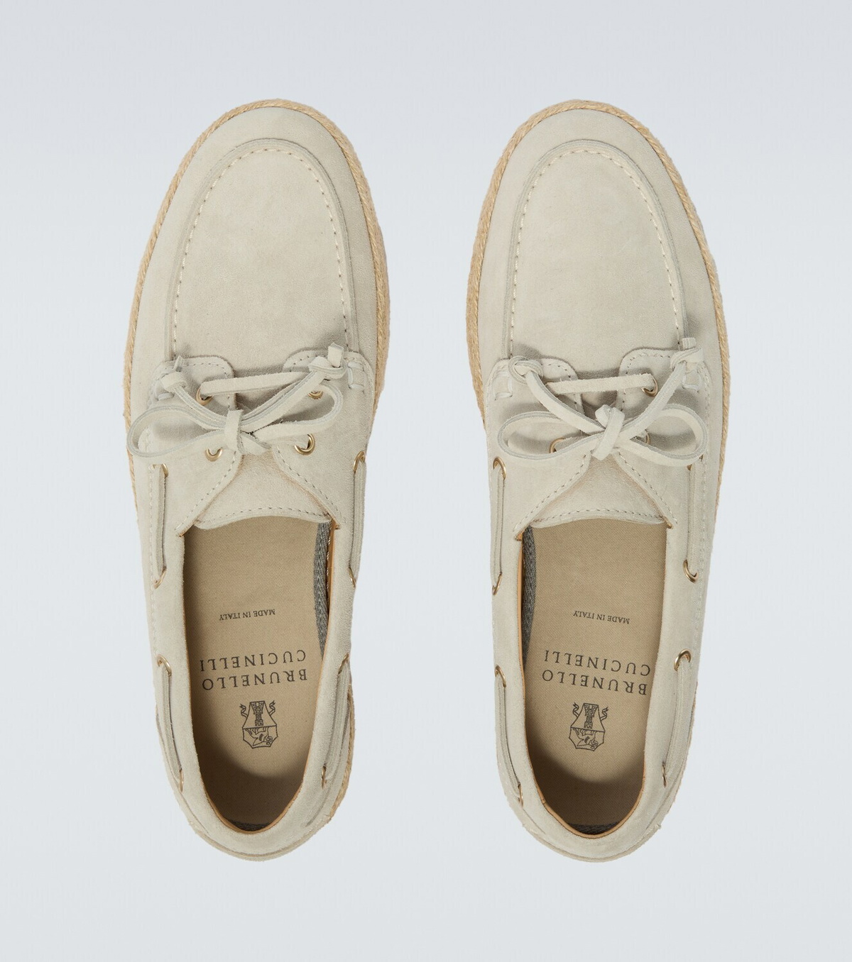 Brunello Cucinelli Suede boat shoes