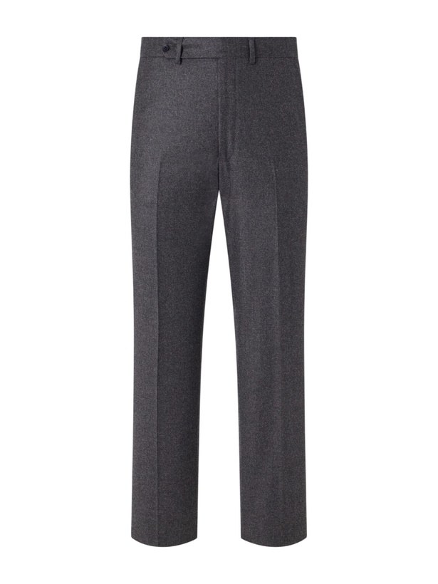 Photo: Stòffa - Straight-Leg Wool And Cashmere-Blend Flannel Trousers - Gray