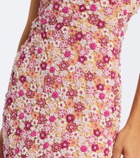 Là Fuori Afterglow Botanica beaded open-back gown