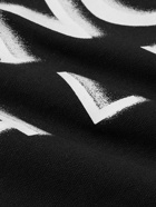 Moncler Genius - 6 Moncler 1017 ALYX 9SM Logo-Print Cotton-Blend Jersey Hoodie - Black