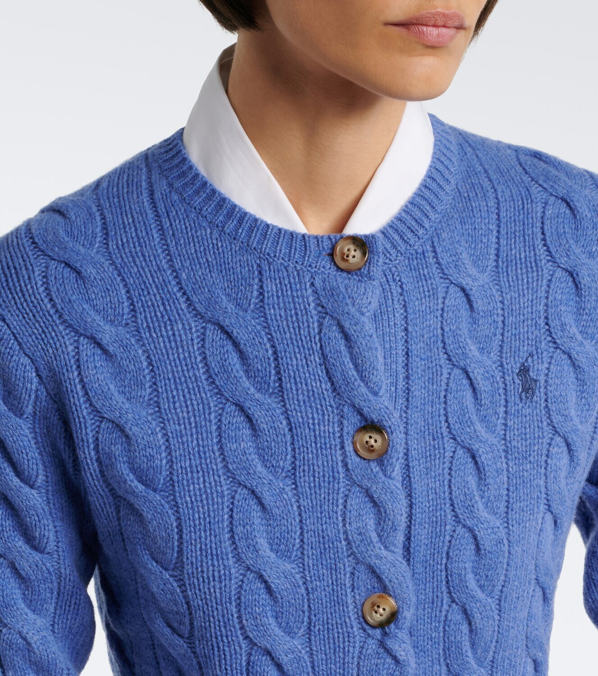 Polo Ralph Lauren Cable-knit wool and cashmere cardigan