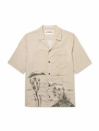 MANAAKI - Stormy Waters Camp-Collar Printed Lyocell-Twill Shirt - Neutrals