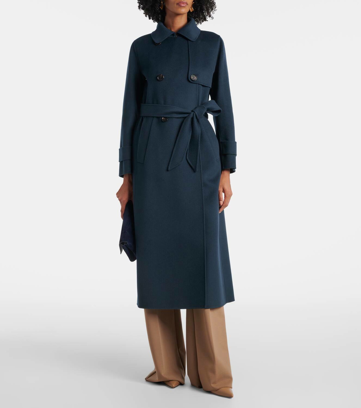 'S Max Mara Belted virgin wool coat